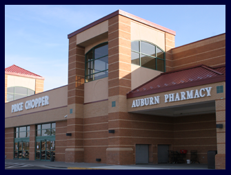 Pictures is the brick The Leawood Kansas Price Chopper and AuBurn Pharmacy.