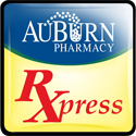 This graphic shows the The AuBurn Pharmacy RXpress App